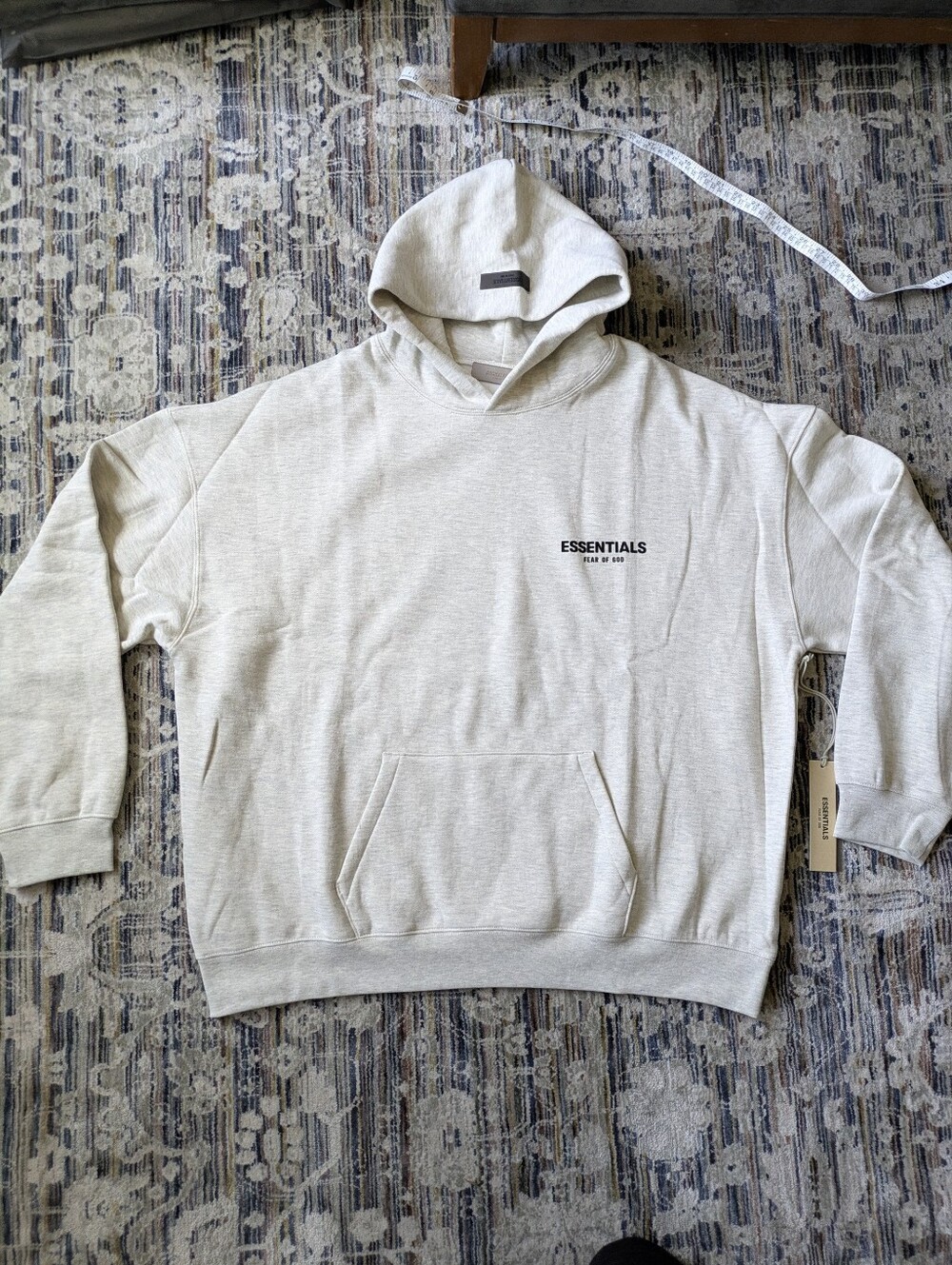 Fear of God Essentials Hoodie Light Oatmeal XXL New With Tags NWT
